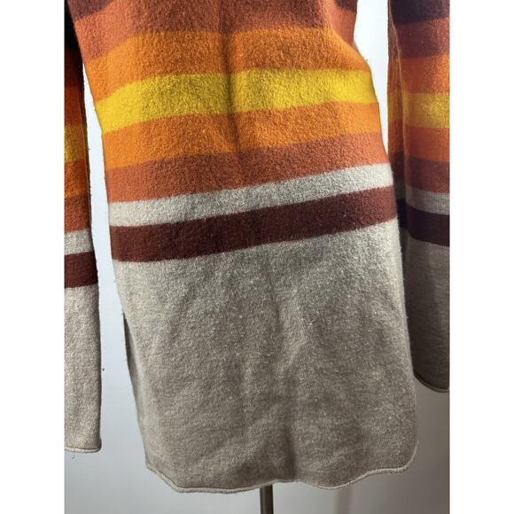 Toad & Co Merino Heartfelt Hoodie Duster Wool Long Open Cardigan Sweater Medium - Picture 7 of 14